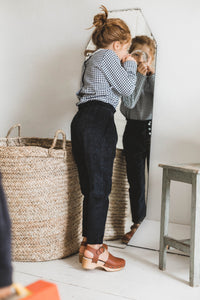 Velours navy